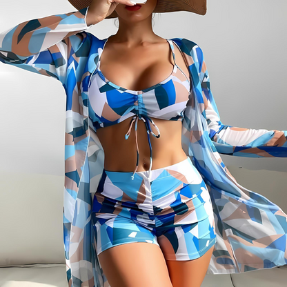 Printed 3-Piece Swim Suit Sets & Variations