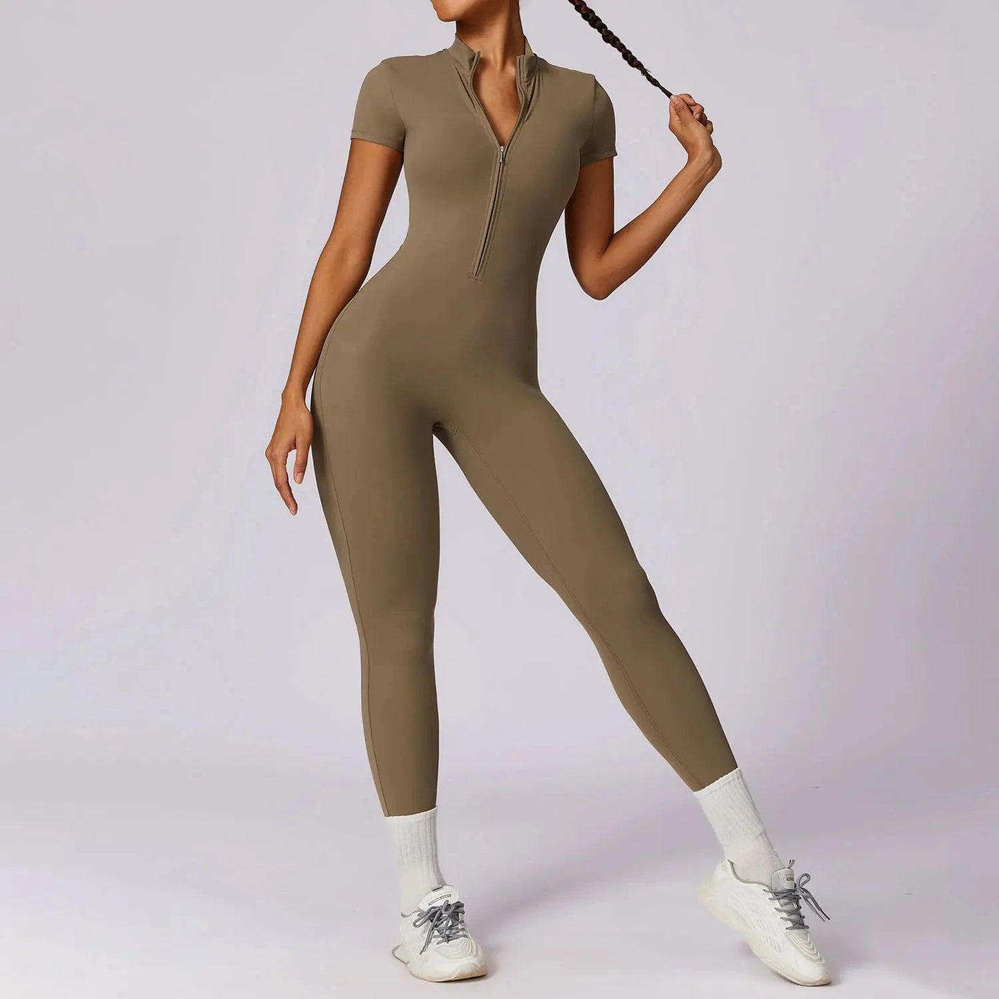 FlexFit Zipper Jumpsuit