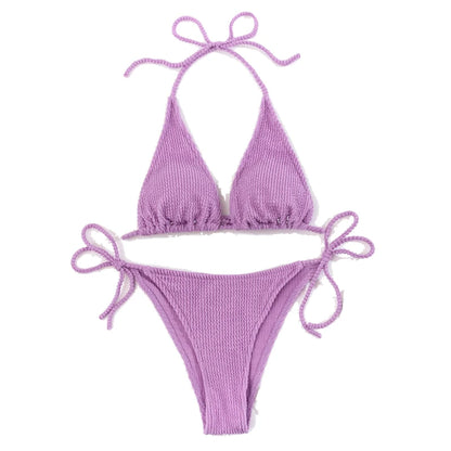 Conjunto de Bikini Brasileiro com Push Up de Cintura Alta