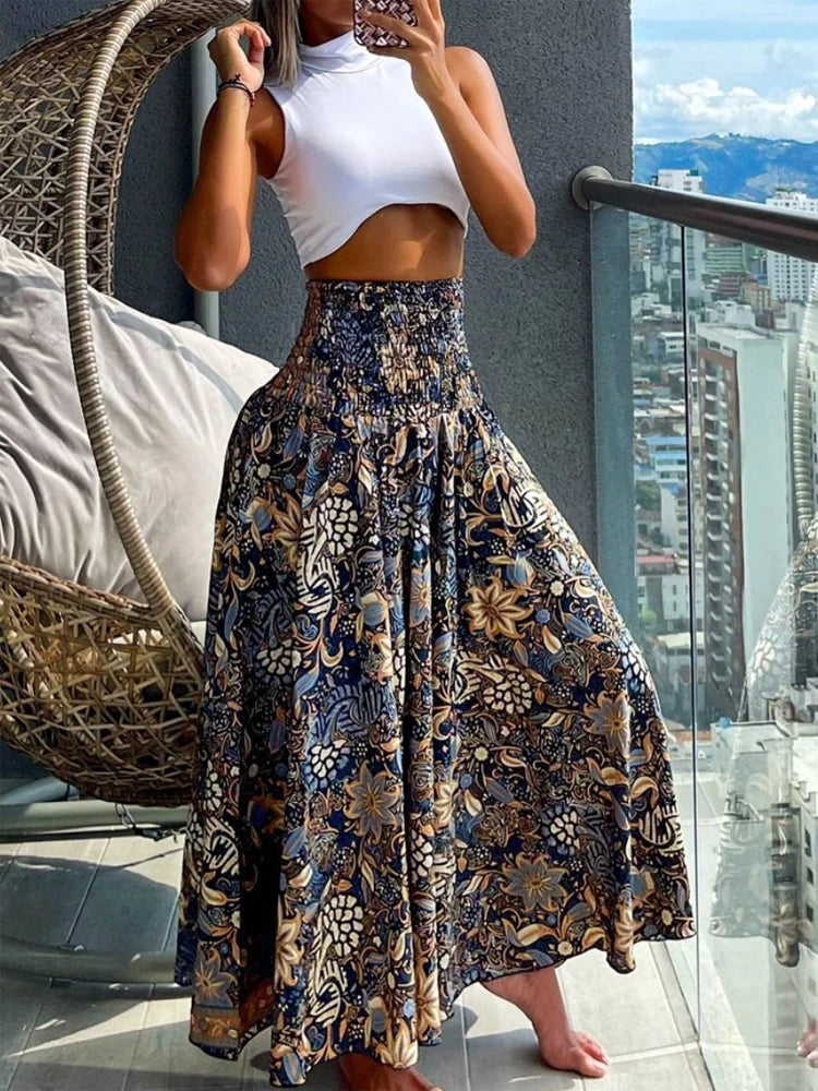 Boho Print Skirt