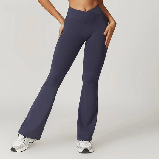 Pantalones de yoga acampanados de cintura alta EcoFlex