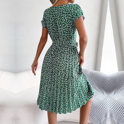 Effortless Elegance - Chic Floral A-Line Dress