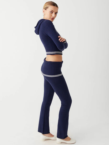 Cozy Chic Knit Hoodie & Trousers Set