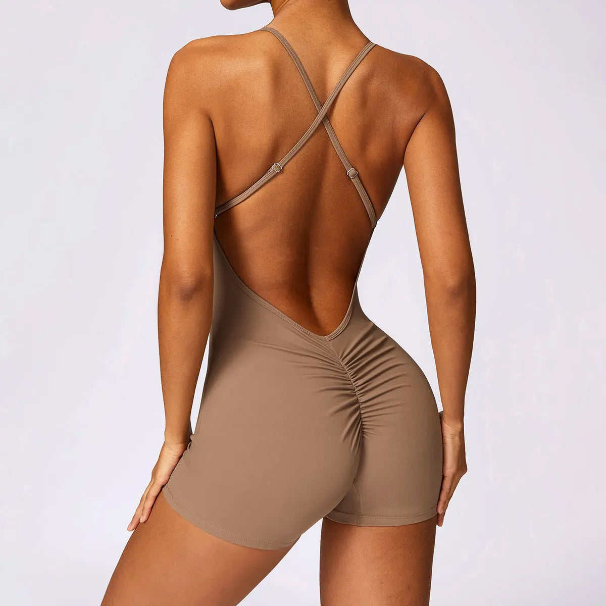 FitFlex Cross-Back Scrunch Jumpsuit