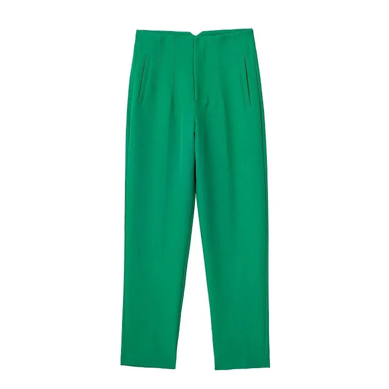 Pantalones Lápiz de Cintura Alta