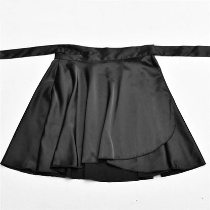 Satin Crop Top & High-Waist Skirt Set