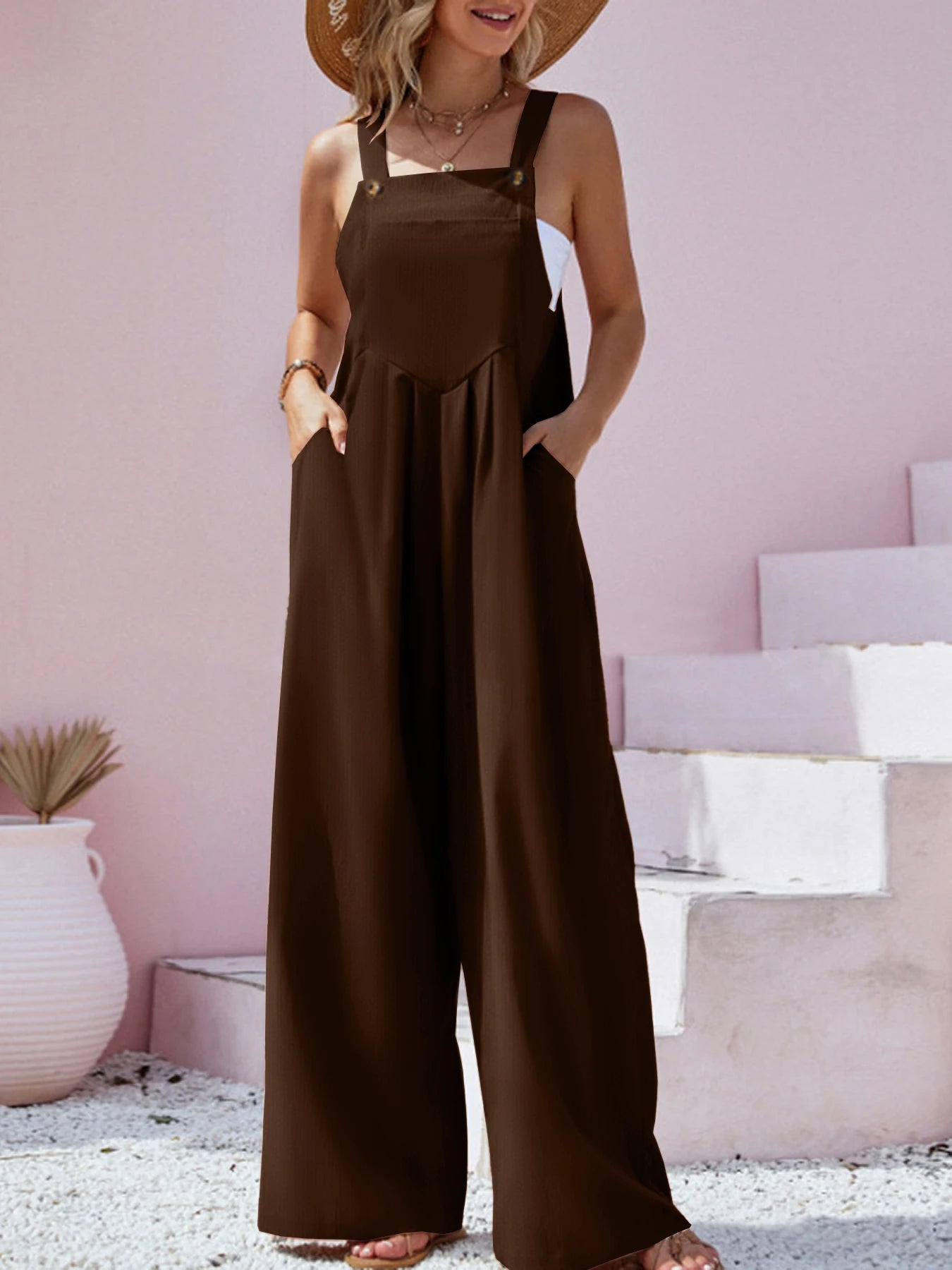 Ethnic Style Fashion Wide Leg Jumpsuit