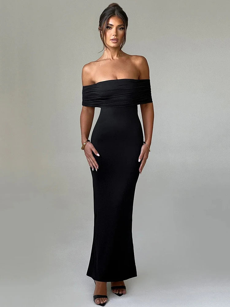 Elegance Redefined: Strapless Backless Sexy Maxi Dress